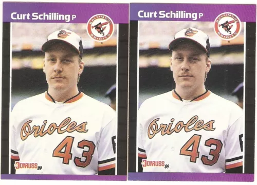 CURT SCHILLING ROOKIE 1989 DONRUSS 635 ORIOLES ARIZONA DBACKS BOSTON RED SOX HOF
