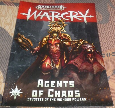 AGENTS OF CHAOS WARCRY WARHAMMER AGE OF SIGMAR SOFTBACK BOOK (2020)