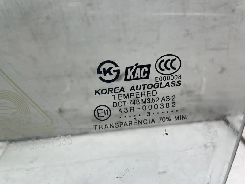 2003 HYUNDAI SANTA FE VIDRO FRONTAL ESQUERDO DO LADO DO MOTORISTA JANELA FABRICANTE DE EQUIPAMENTO ORIGINAL+ - Imagem 3 de 4