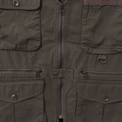 Gilet Utilitaire Eddie Bauer Homme - Kaki, Taille S - Pêche, Randonnée, Chasse, Camping