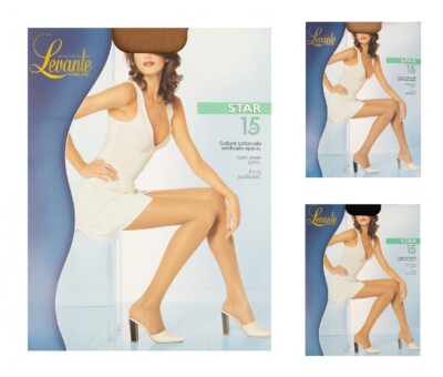 Collant Strumpfhose Frau 15 den 17 dtex satin matte LEVANTE Artikel STAR 15 COLL