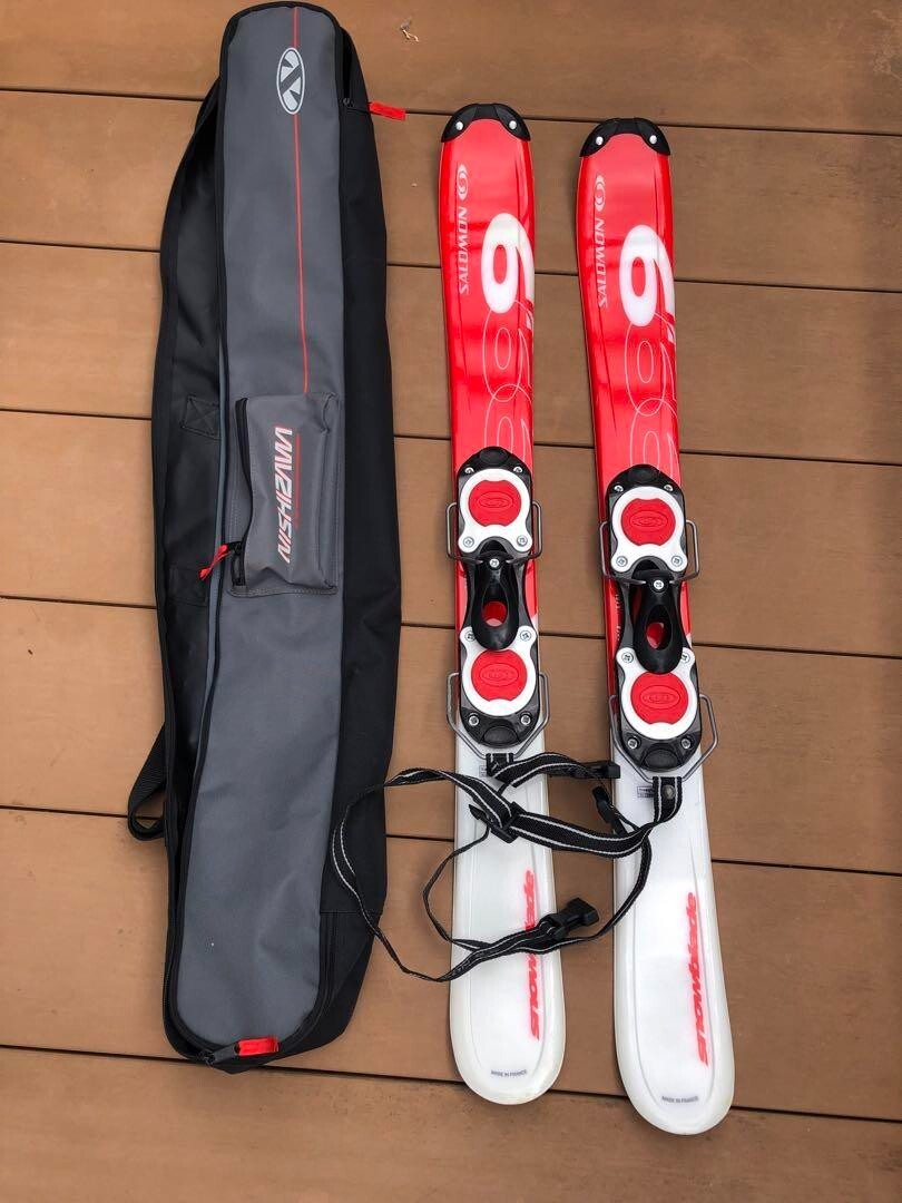 Salomon Fun Ski Snowblade freeglide BUZZ 99 9 cm colore rosso e bianco sport invernali