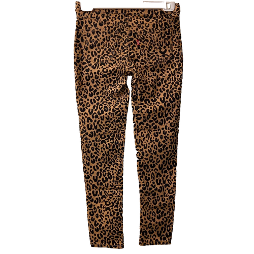 Levis Jeggings Pants Jeans Girls Size 12 Leopard Print Pull On Stretch - Picture 4 of 12