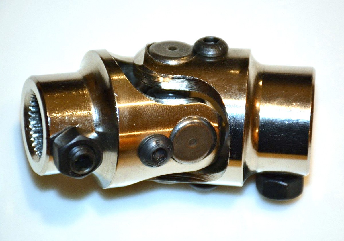 Chrome Billet Steel Steering Shaft GM Box U-Joint 3/4