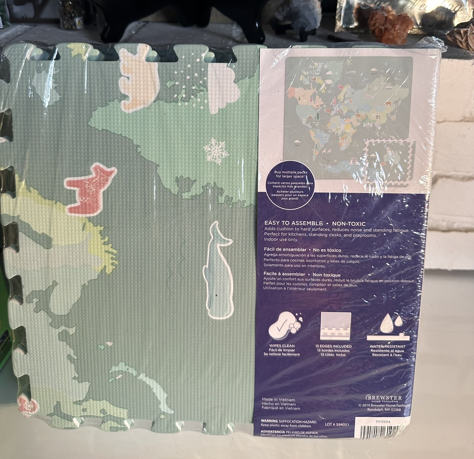 FloorPops+Green+Around+The+World+Interlocking+Floor+Tile+Set.+FP3594