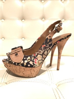 patterned high heels