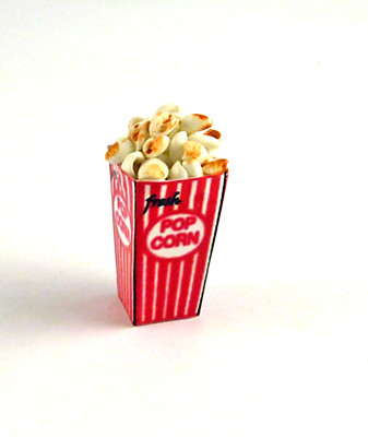 Dollhouse Miniature Box of Popcorn, F019