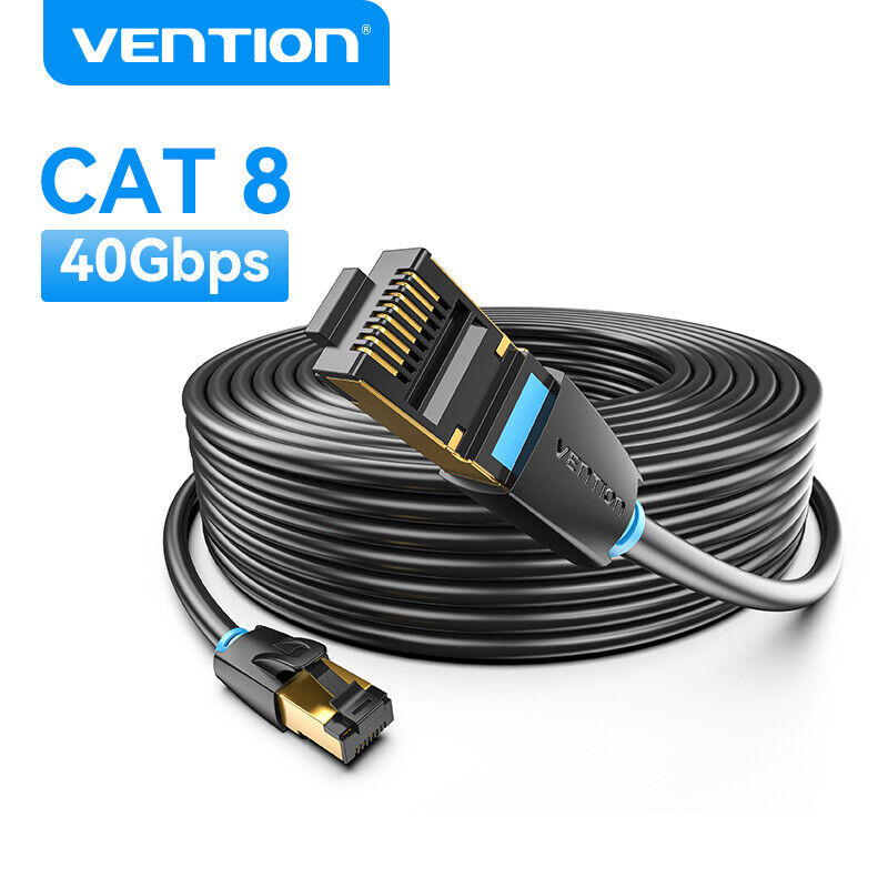 CAT8 LANケーブル 8m フラット 40Gbps/2000MHz LANケーブル（カテ8・カテゴリー8・CAT8・40Gbps・2000Mhz