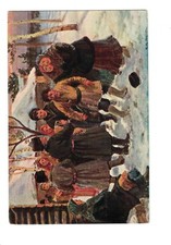 SB1087 FISARMONICA RUSSA MUSICA DANZA NELLA NEVE 1922 STAMPA A COLORI