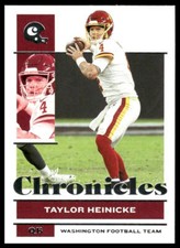 Taylor Heinicke 2021 Panini Chronicles #95 Washington Football Team