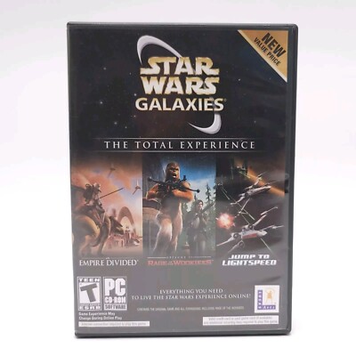 Star Wars Galaxies The Total Experience PC Game CD-ROM Complete Lucas Arts RARE