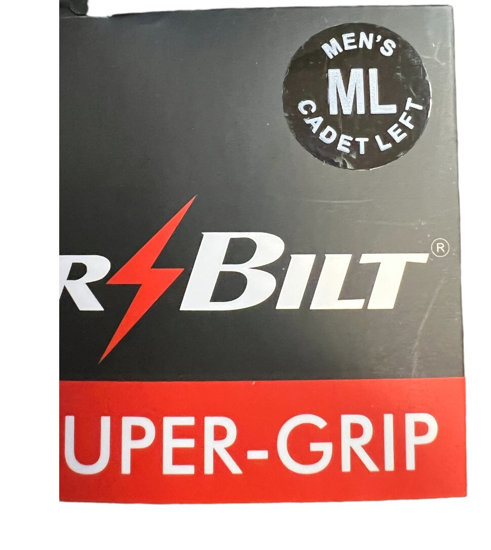Three Power Bilt Cadet  Men's Left Super-Grip White Golf Glove
