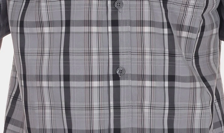 Camisa de manga corta Marmot Newport mediana para hombre a cuadros gris ceniza, nueva con etiquetas Foto 2 de 4