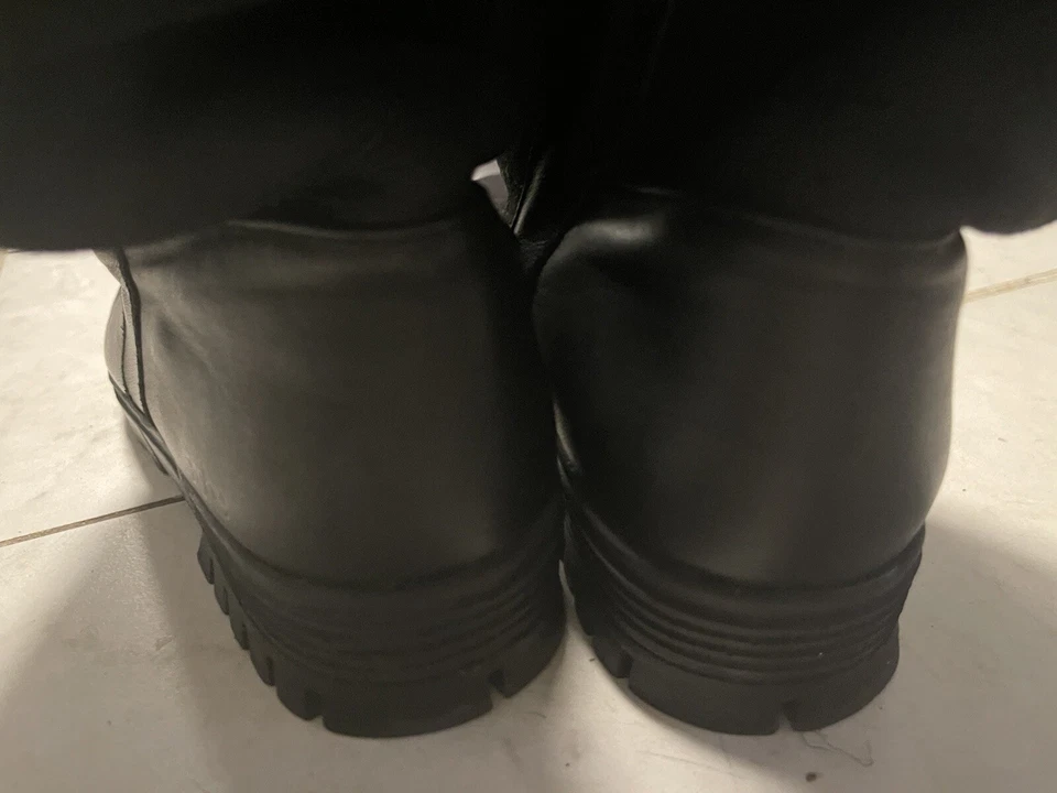 Botas de media pantorrilla de cuero negras Arche para mujer talla 9,5 (41) Foto 2 de 4