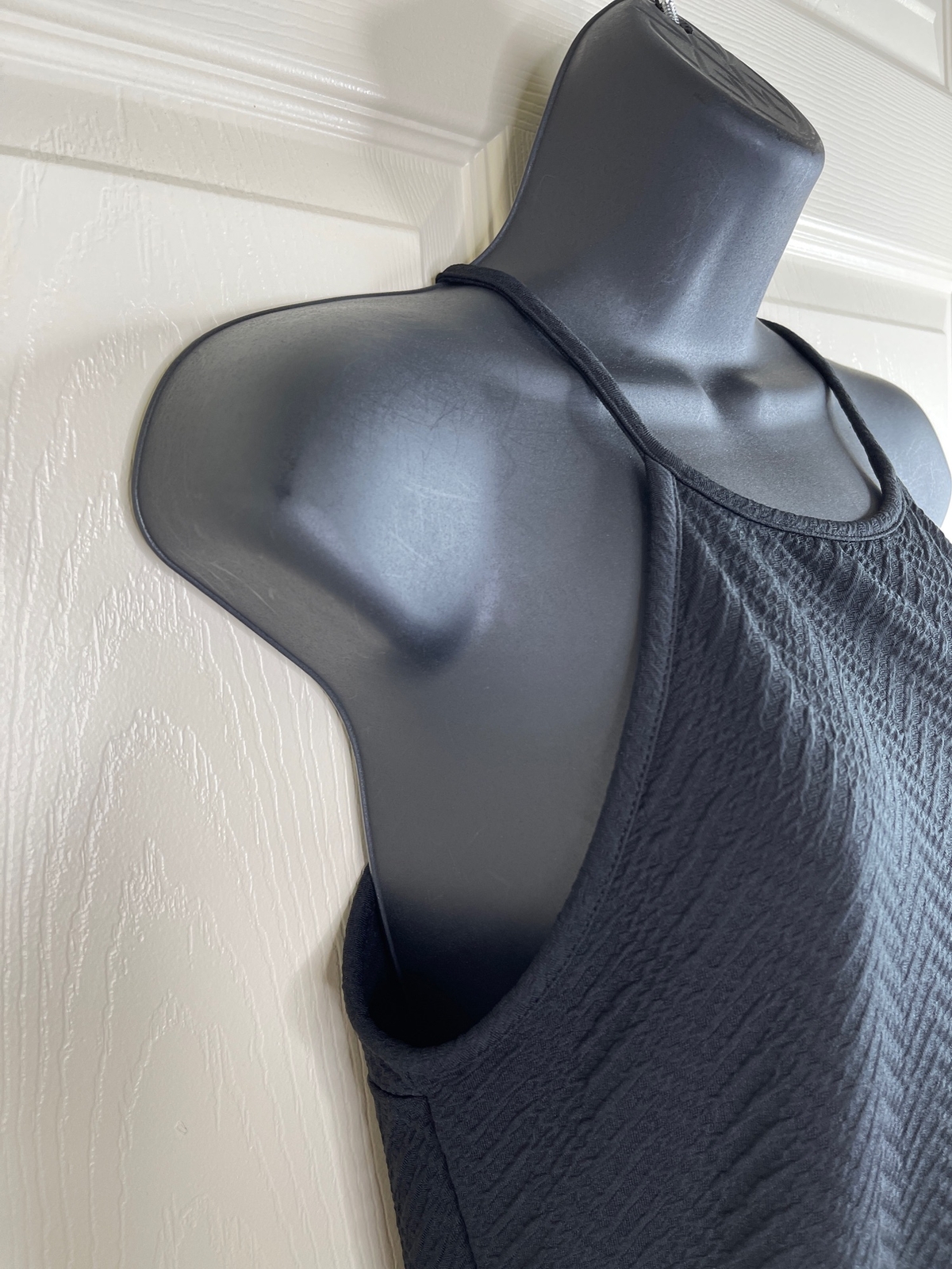 Mossimo Dress Junior Size L Solid Black Sleeveles… - image 7