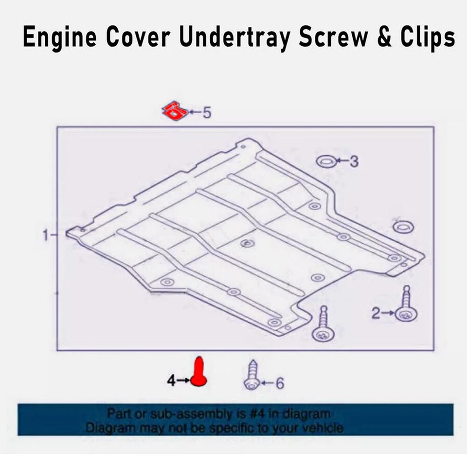 62pcs For BMW Undertray Screw Engine Shield Guard Bolt Mud Flaps Clips Kit 31set - Image 3 of 4
