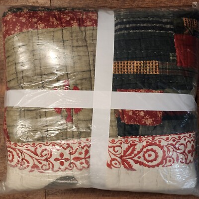 Couvre-lit Patchwork POTTERY BARN 3 Pièces King Réversible - Coton - Occasion