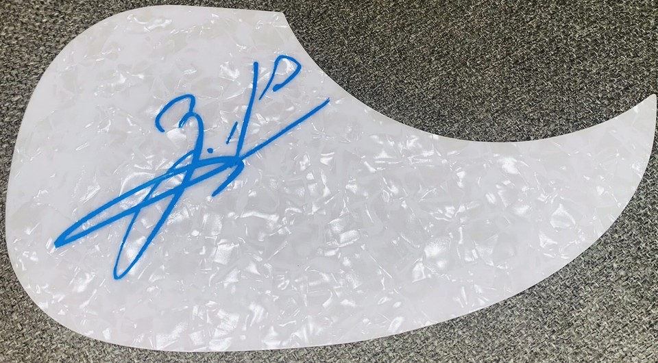 ZACH BRYAN Signed Pearloid Acoustic Pickguard Paint Pen Autograph Guaranteed eBay