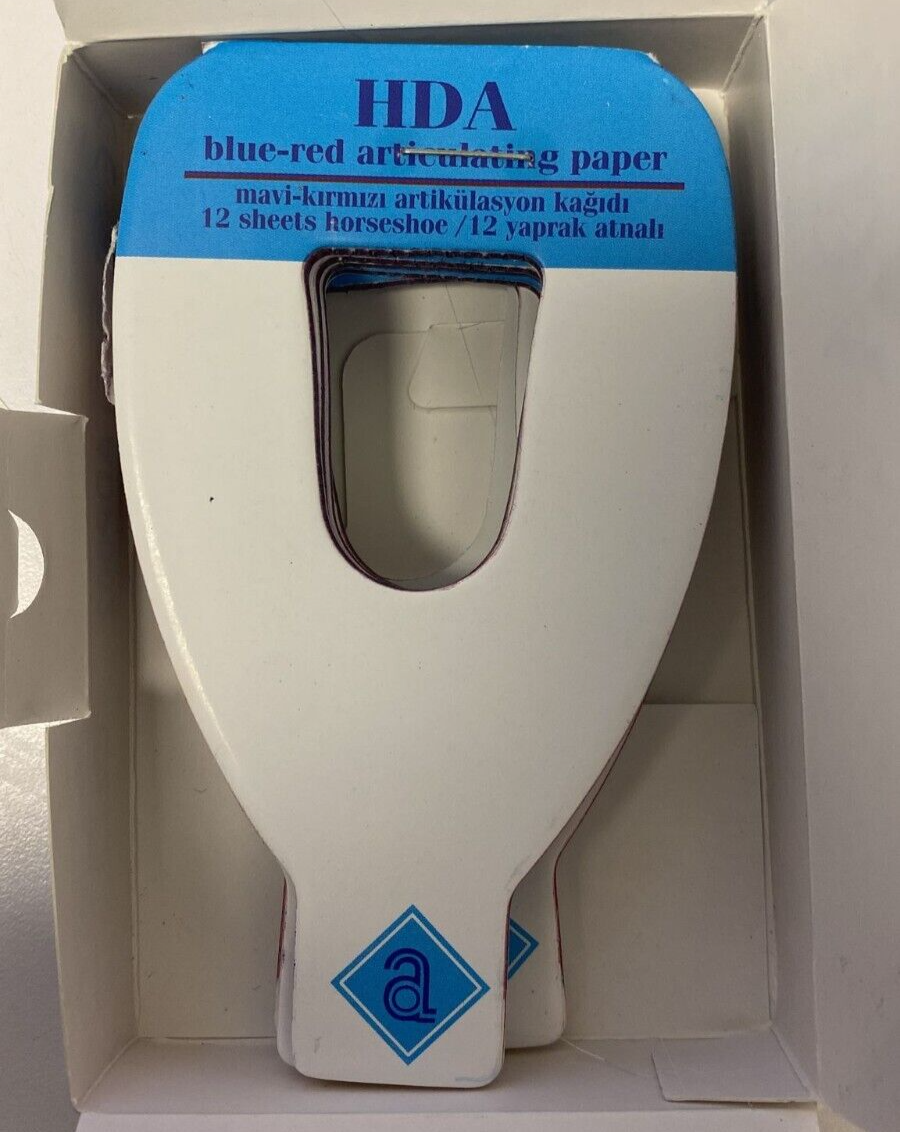 HDA BlueRed Articulating Paper 6 x 12 Sheets Made in Turkey eBay
