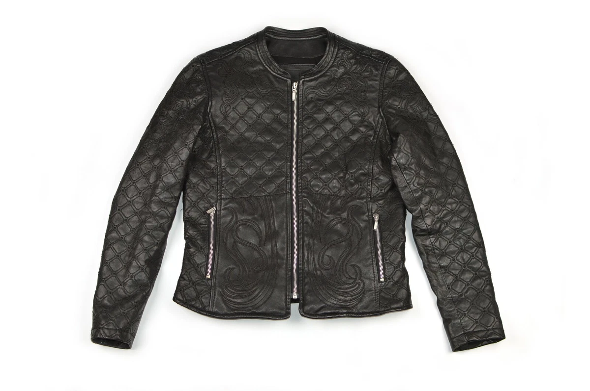 Cigno nero shop black leather jacket