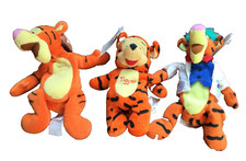 Disney Store Soft Plush Stuffed Animal 9  Mini BEAN BAG TIGERS   3 TIGERS   NWT