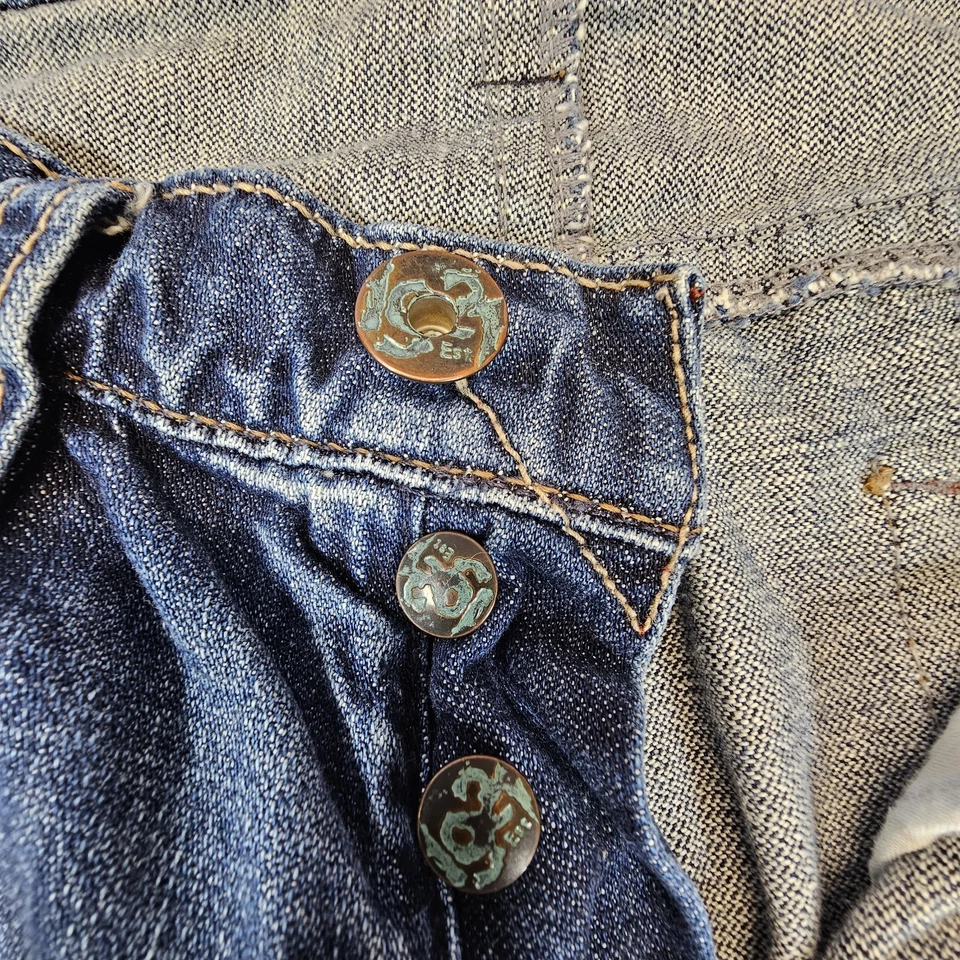 Pantalones de mezclilla japoneses "1921" Western Glove Works con botones 33/34 Bootcut para hombre Foto 4 de 4