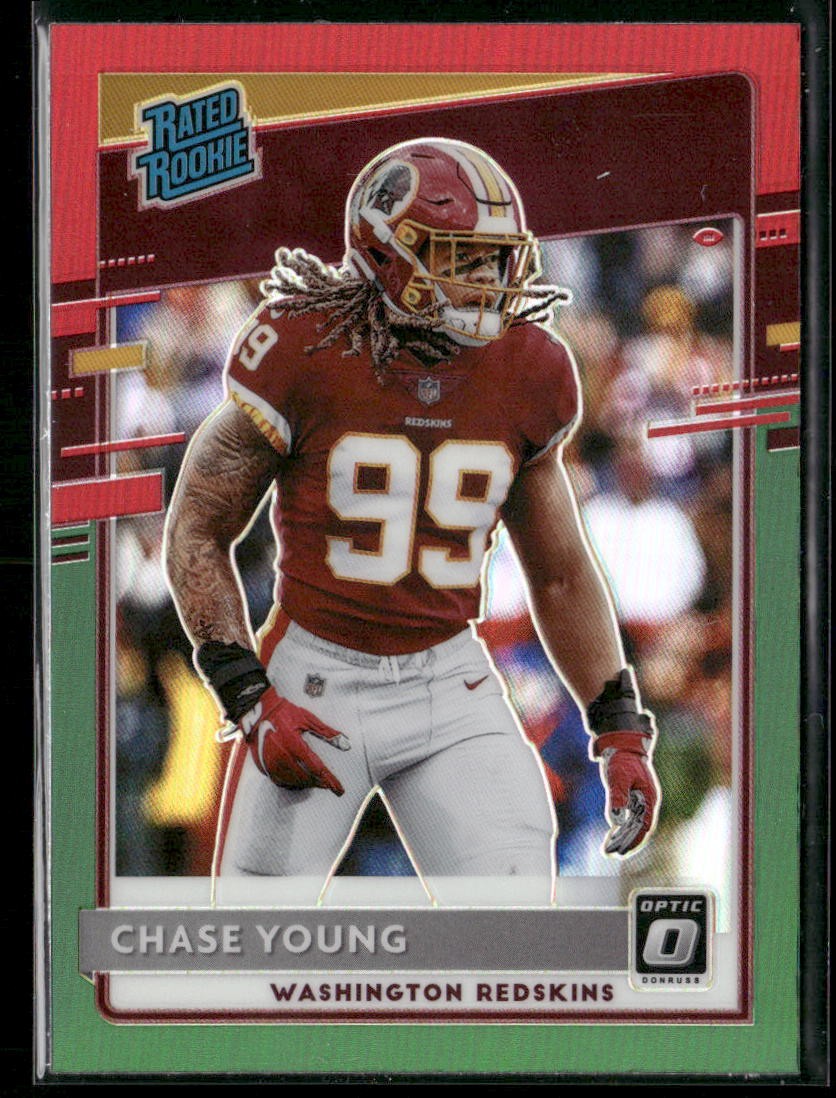 2020 Donruss #P-316 Chase Young Optic Preview Red and Green