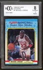 1988-89 Fleer Stickers #7 Michael Jordan Card BGS BCCG 8 Excellent+