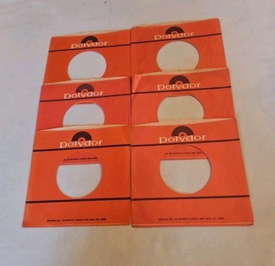 45 RPM 7'' RECORD SLEEVES CO. SLEEVE 6 PACK SEE PHOTOS Polydor Records (SLV316)