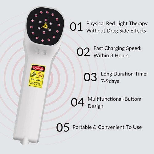 Red Light Therapy Device - 4x808nm+16x650nm Near Infrared Light Therapy for J... - Picture 5 of 9