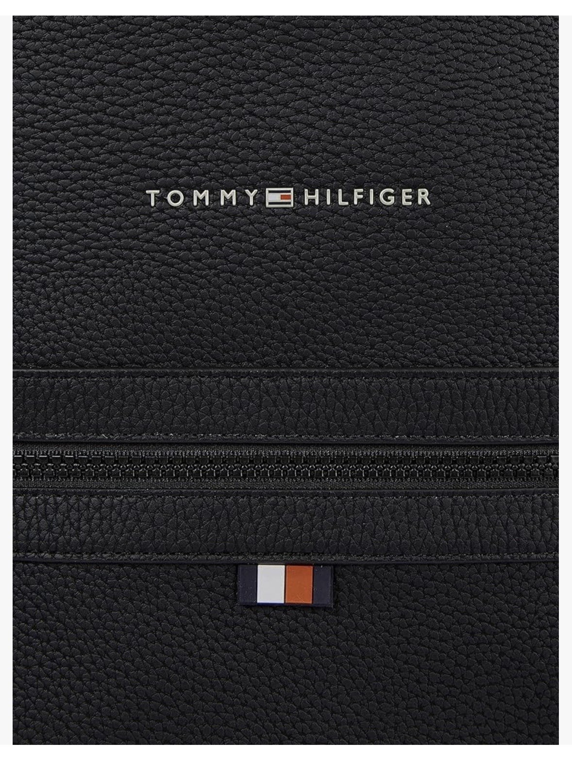 Tommy Hilfiger Faux Leather Backpack with Laptop Sleeve & Zipper image 5