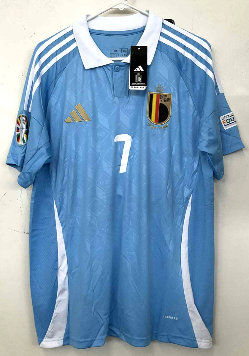 Belgium Away Blue Jersey 2024 Euros Adidas De Bruyne #7 - BRAND