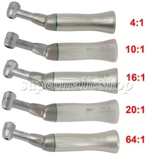 Dental Low Speed（Reduction）Contra Angle Handpiece 1:1 4:1 10:1 16:1 20:1 64:1 
