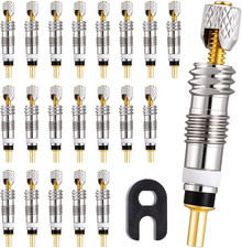 21pcs Professional Brass Presta Valve Core Stem - Leak-proof Valve Cores And R 21pcs Professional Brass Presta Valve Core Stem - Leak-proof Valve Cores And R