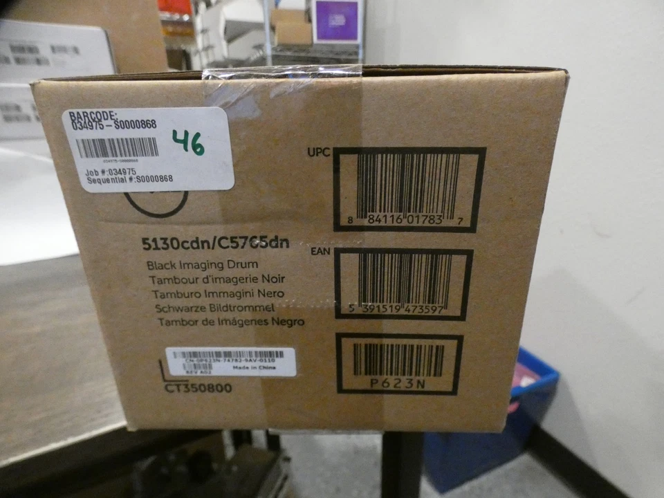 Tambor de imagem preto Dell P623N CT350800 330-5849 5130cdn/c5765dn novo fabricante de equipamento original/genuíno - Imagem 3 de 4