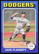 2024 Topps Heritage High Number JACK FLAHERTY Blue Border SP Card #565
