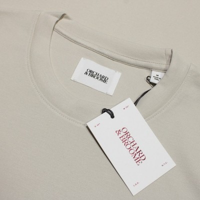 Orchard & Broome NWT Broadway Crew Neck Sweatshirt Size M in Concrete Beige