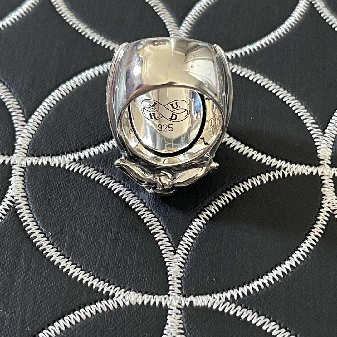 Justin Davis Freedom Ring SRJ500 Skull Motif Clear Zirconia US6.5  