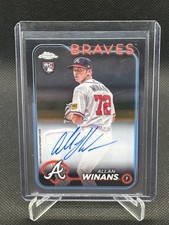 2024 Topps Chrome Allan Winans Rookie Auto - Braves - #RA-AWS