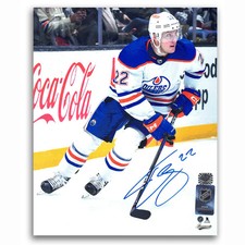 Tyson Barrie Autographed Edmonton Oilers Away 8x10 Photo