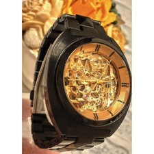 Orologio uomo automatico CITIZEN Independent Dress Camp tono oro scheletro vintage