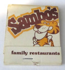 Tiger Sambo's Family Restaurant Vintage Advertising Matchbook Cover Matches — photo 1
