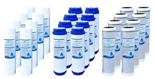 24 Pack 10"x2.5" Whole House Filter Set   Sediment, GAC  Coconut Carbon Block