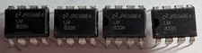 4 PCS. NATIONAL SEMI IC LM833N DIP-8 VERY GOO...