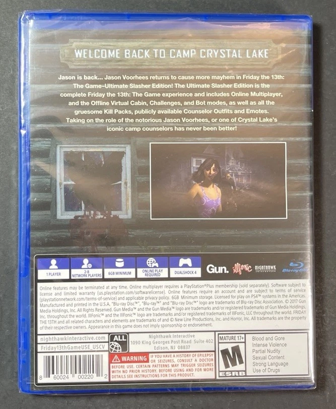 Friday the 13th The Game [ Ultimate Slasher Edition ] (PS4) NEW - Image 2 of 4
