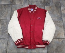 Vintage 90s Logo Athletic Men's XL Arkansas Razorbacks Wool Letterman Jacket