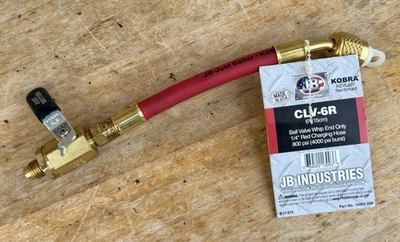 #ad Vacuum Pump JB Industries 6quot; Pump Ball Valve Whip End CLV 6R Red 1 4quot; Charging $22.95