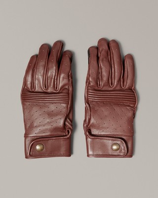 Belstaff Montgomery Herren Handschuh - Oxblood