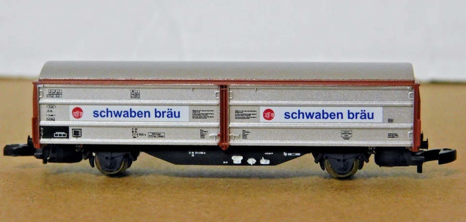 Marklin Z 82558 DB Era VI Sliding Wall Wagons and Culmeyer Road Roller Set NIB - Image 2 of 4