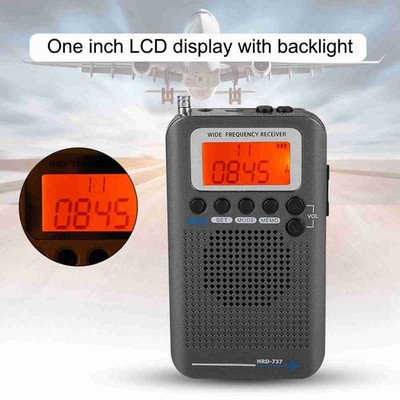 VHF Airband Radio Receiver AIR/FM/AM/CB/VHF/SW Portable Full Band